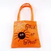 Bolsa de dulces de mano creativa para niños de Halloween, bolsa de regalo de tela no tejida para hacer tú mismo, bolsa de regalo de tela de fieltro tridimensional, venta al por mayor