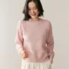 Suéter de Cachemir para Mujer, Otoño e Invierno, Cuello Redondo, Tejido Jacquard de Diamantes, Suéter Pulóver Suave, Top Corto Elegante