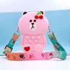 Bolsa Fofa de Urso Coelho, Porta-moedas Infantil, Bolsa Transversal Fashion Estilo Desenho Animado Ins, Venda Direta da Fábrica