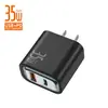 Carregador AC Multi-Porta Galvanizado Adaptador de Energia 5V2A Carregamento Rápido QC3.0+PD20W Carregador de Telefone