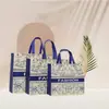 Sacola de Presente Personalizada Laminada Não Tecida para Loja de Roupas Sacola de Compras Sacola com Logo Impermeável Ecológica Bolsa de Mão