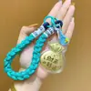 Llavero Colgante Cadena Bolsa de la Suerte de Perlas de Agua Dorada, Símbolo de Fortuna Mismo Estilo Tienda Dorada, Amuleto de Bolsa Atrae Riqueza, Artículo Popular de Xiaohongshu
