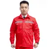 Conjunto de Ropa de Trabajo Antiestática para Hombre de Primavera y Otoño, Ropa de Trabajo de Manga Larga Reflectante para Gasolinera, Ropa de Protección Laboral Resistente al Desgaste para Taller de Verano