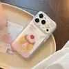 Funda para Teléfono Pudding Puppy Manzana 17Pm iPhone 16 Transparente 14 Estilo Dibujos Animados 15 Adecuada para 17 Cobertura Total Resina