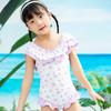 Trajes de baño para niñas de manga larga, primavera y verano 2024, para niñas, para niños grandes, para aguas termales, para entrenamiento profesional.