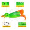Pato Água Trator Luya Isca Onda Escalada Onda Hélice Grelhada Hélice Simulação Falsa Isca Almofada, Bambopus Peixe, Blackfish