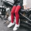 C832 Calcetines Infantiles al por Mayor Tendencia Estilo Primavera y Verano Lindos Color Sólido Doble Aguja Tejido de Canalé Medias Calcetines Infantiles Unisex