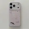 Estuche para Cubiertos Little Salt Cat para Apple 18 Pro Max, iPhone 17 Lindo, 16 Cobertura Completa, 15 Estilo Coreano