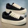 Zapatos para Hombre 2026 Primavera Nuevos de Suela Gruesa Color Sólido Caña Baja Suela Suave Deportivos Casuales Zapatillas Calzado Casual