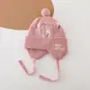 Gorro de Punto para Niños, Conjunto de Dos Piezas de Gorro y Bufanda, Estilo Otoño e Invierno para Niñas, Gorro de Lana Grueso y Cálido, Lindo y Súper Lindo para Niños
