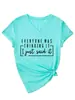 Todo Mundo Estava Pensando Amazon Ebay Site Independente Casual Simples Camiseta Feminina Manga Curta Gola V
