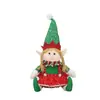 Venta Caliente Transfronteriza Muñeco Duende Navideño Coche de Trineo Postura Sentada Retráctil Decoración Navideña Pequeños Adornos