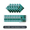 AMJ Comercio Exterior Nuevas Pegatinas de Pared de Mosaico de Cristal Cocina y Baño a Prueba de Aceite Impermeable Antifouling Pegatinas de Azulejos Pegatinas de Espejo