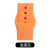 Correa de silicona clásica monocromática de Apple con hebilla inversa adecuada para iwatch5-8/Ultra correa deportiva oficial