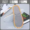 Pantuflas Desechables de Lino Gris para Casas de Huéspedes, con Borde Naranja, Suela de 6 mm de Espesor, Pantuflas de Hotel Cinco Estrellas, Disponibles para Pedido