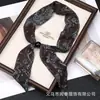 Novo Lenço de Seda Exquisito e Elegante com Contas, Ajustável e Versátil, Estilo Vintage, Lenço Estiloso para Mulheres