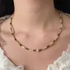 Collar de Piedra Natural con Cuentas para Mujer 2025 Nuevo Versátil Gama Alta Estilo Dunhuang Cadena para Clavícula Nicho Accesorios Joyería