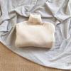Suéter de punto cálido con cuello alto estilo occidental para bebé, de otoño e invierno, de moda para niños y niñas, suave y encerado.