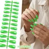 Puntas de Uñas Trapezoidales Translúcidas de Color Sólido Transfronterizas Parches de Uñas Postizas Terminados Uñas Portables Parches Versátiles para Uñas Artísticas Accesorios Multicolor