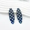Nuevos accesorios para el cabello de estilo coreano con bloques de color y lunares retro, coloridas joyas y accesorios DIY de estilo coreano con forma ovalada dulce al por mayor