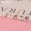 Colgante Vacío de Perla Autoadhesivo de Plata S925 con Portaperlas de Plata y Aguja Colgante para Collar Pulsera Accesorios de Joyería DIY