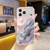 Lista de Comercio Exterior Textura Artística Difuminada Funda para Teléfono de Silicona Líquida para iPhone17 Cubierta para Teléfono Apple 18Pro