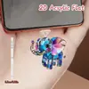 Tapón de polvo para teléfono móvil 2D, colgante acrílico de gatito transfronterizo, colgante de Tipo C enojado, artículo de venta caliente, otros productos africanos