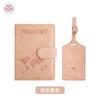 Bolsa para pasaporte antimagnética de piel PU etiqueta de equipaje traje piel antirrobo cepillo tarjetero RFID bolsa para identificación en stock funda para pasaporte