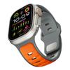 Adequado para Pulseira de Silicone Apple Watch Appleiwatchs1109Ultra3 Pulseira de Relógio Bicolor Norman Venda por Atacado