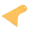 Raspador triangular de plástico para película de carro Amarelo grande conjunto de raspagem ferramenta Triângulo beleza de carro vidro assado película raspador duro