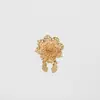 Gemelos Cruzados de Aleación Hueca con Incrustaciones de Diamantes en Forma de Flor para Puños de Camisas de Mujer Botones Decorativos para Cuello Bufanda de Seda Elegante y Digna