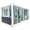 Casa de cristal de ensamblaje rápido para exteriores, casa modular residencial, casa contenedor ensamblable y desmontable, oficina, solario simple