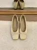 Sapatilhas Femininas Chuyuji Elegantes com Laço Francês 2026 Novo Modelo com Elevação Interna de Altura, Sapatos de Ballet Versáteis e de Estilo Delicado