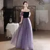 Vestido de Noite de Aniversário para Mulheres 2026 Novo Modelo, Design de Nicho de Luxo de Alta Qualidade, Adequado para Banquetes, Exames de Arte, Formatura e Anfitriã, Vestido de Princesa
