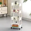 Prateleira de Armazenamento Móvel Carrinho Pequeno Prateleira de Armazenamento Cozinha Sala de Estar Quarto Estante Doméstica Multiuso Organizador de Armazenamento