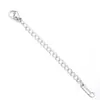 Cadena de Extensión para Collar de Acero de Titanio con Cierre de Langosta Cadena de Cola de Marca 18K Cadena de Extensión Ajustable Accesorios para Joyería DIY