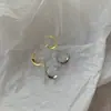 Brincos de Zircônia Lua para Mulheres, Design de Nicho, Brincos de Luxo, Simples e Versáteis, Brincos Personalizados de Meia-Lua, Estilo Coreano Joias Coreanas