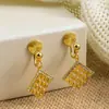 Sin Piercings, Dulces, Compactos, Diamantes Brillantes, Lentejuelas, Pendientes de Clip Geométricos en Forma de Mosquitero, Pendientes Ol de Lujo Accesible, Pendientes de Moda para Mujer