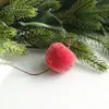 Guirnalda Decorativa de Navidad, Guirnalda de Bolas de Navidad con Bayas y Agujas de Pino Simuladas, Colgante de Puerta, Estufa, Pared para Fiestas en Casa