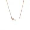 V oro versión alta sonriente collar completo de diamantes mano de obra fina grueso chapado en oro rosa de 18 quilates cara sonriente superficie lisa collar ventas directas de fábrica