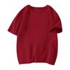 Proveedores de ropa para niños camiseta lisa algodón para hombre y mujer cuello redondo chaqueta manga corta diy ropa para clase de niños camisa cultural