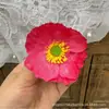 Flor de Amapola Islandesa Cabeza de Flor Alta Flor Artificial Flor de Amapola Pasador de Pelo Tocado de Flor Flor de Seda Flor Artificial Decoración del Hogar Flor