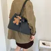 Bolso Tote de Cuadros Nuevo Otoño 2026 para Mujer Moda Viaje Diario Bolso de Hombro Único Lana Simple Gran Capacidad Bolso de Mano