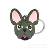Animal Perro Gato Llavero de PVC Anillo de Llavero Cadena de Llaves Colgante Anillo de Llavero Llave de Coche