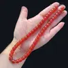 Ágata Vermelha Natural Contas Cilindricas Contas Soltas Acessórios para Pulseira DIY Contas de Ábaco Estilo Antigo Contas Espaçadoras Grandes Espessas Calcedônia Atacado