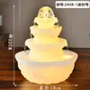 Fuente de Agua de Bola de Cristal con Bolas Giratorias, Adorno de Agua Corriente, Fuente de Agua Circulante Pequeña, Regalo de Inauguración de Lujo Ligero