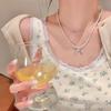 Collar de circonita y perla retro de palacio, cadena de clavícula de alta calidad, temperamento femenino, gargantilla suave