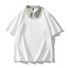 Camisa Polo Antibacteriana 7A para Hombre Nueva Moda Marca de Moda Camisa de Cuello para Hombre Moda Versátil Casual Top de Verano Manga Corta Hombre