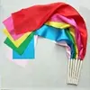 Ginástica Infantil Fitas Coloridas Varetas de Madeira Fitas de Seda Vermelhas Fitas de Seda Vermelhas Grandes Adereços de Intervalo para Jardim de Infância Performance Artística Dança Fitas Coloridas
