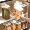 Tanque de Almacenamiento para Granos Tanque de Almacenamiento a Prueba de Insectos y Humedad Tanque Sellado para Harina Gran Capacidad Taza Medidora para Comida de Gato y Perro Tanque Sellado